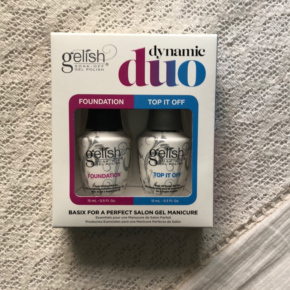 Gelish Foundation and Top Coat for Shellac